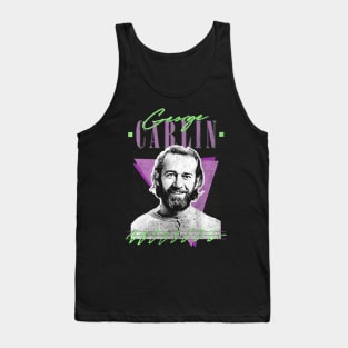 George Carlin // Vintage Style Fan Art Design Tank Top